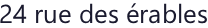 Adresse postale, première ligne